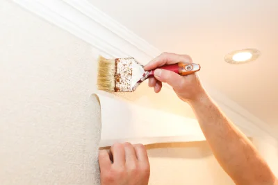 Pose de papier peint à Fontainebleau — revêtements muraux et toiles de verre